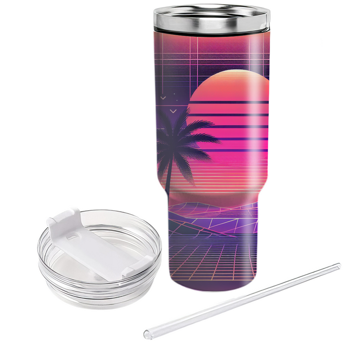 Sunset Synth  Tumbler Cups