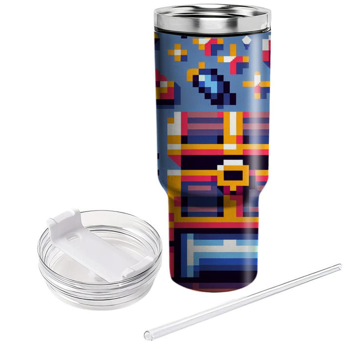 Vibrant Pixel Adventure  Tumbler Cups