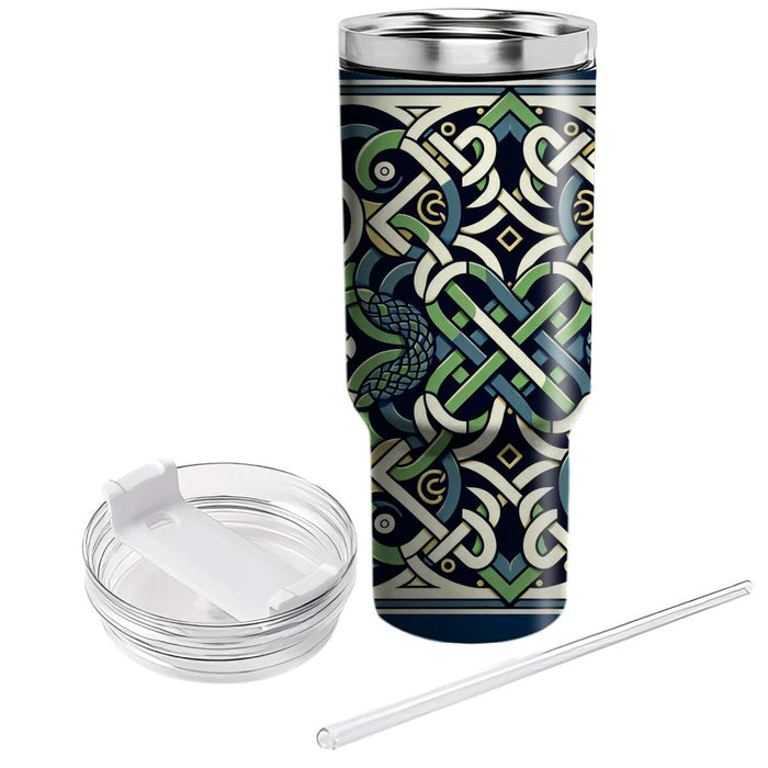 Geometric Serpent Illusion  Tumblers For Gifts