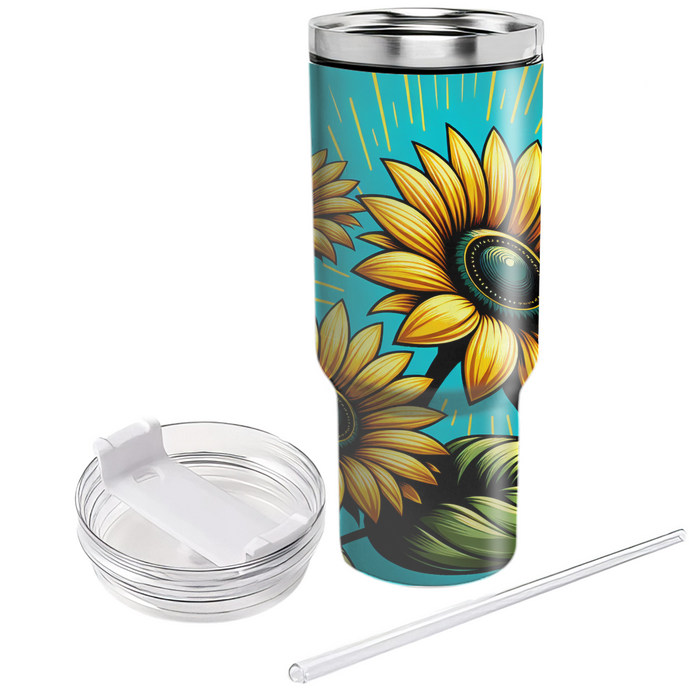 Sunny Sunflower Patch  Insulated Tumblers