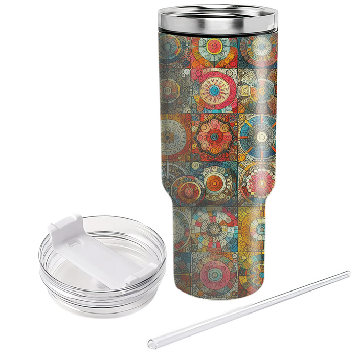 Vibrant Patchwork Patterns  Unique Tumblers