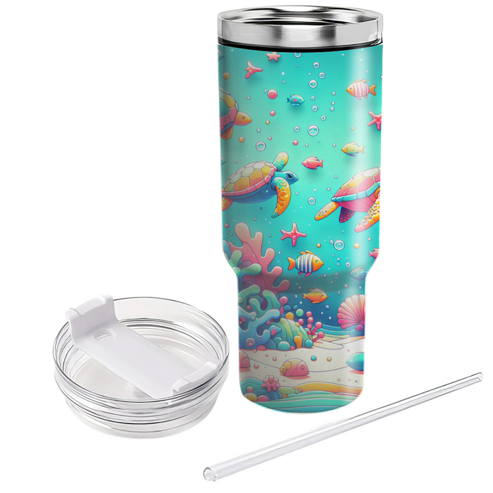 Whimsical Ocean Life  Unique Tumblers