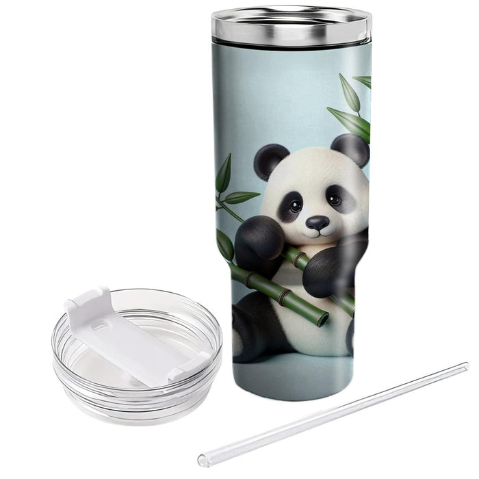 Serene Panda Haven  Personalized Tumblers