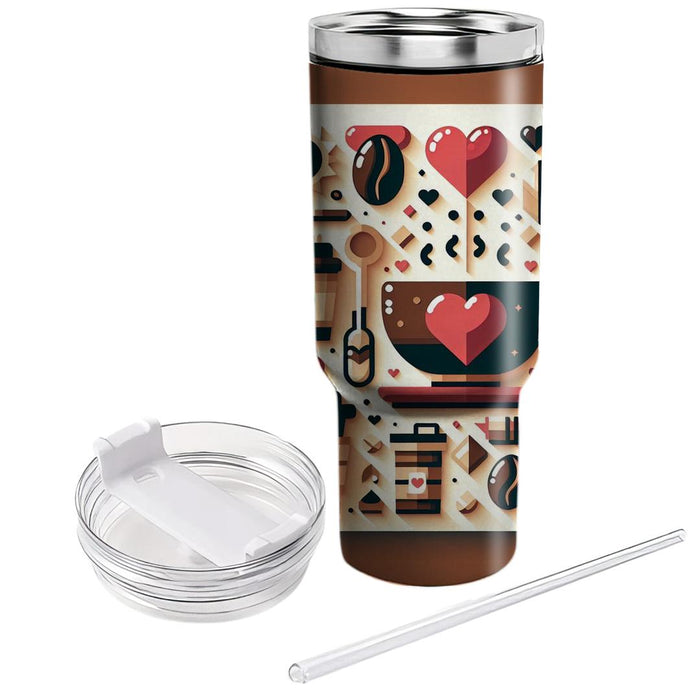 Caffeine And Kindness  Personalized Tumblers