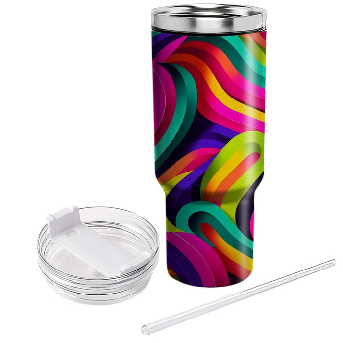 Vibrant Patterned Stripes Insulated Tumblers