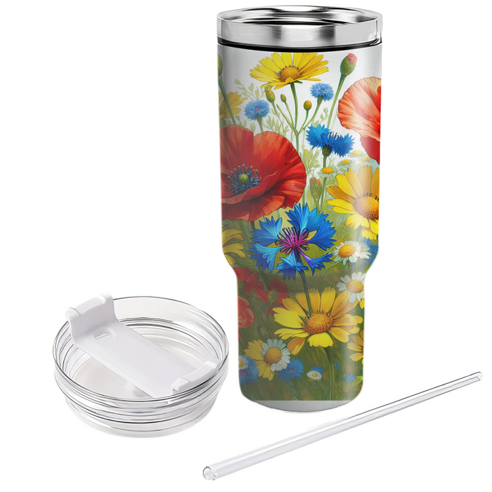 Wildflower Wonders  Tumblers With Lids