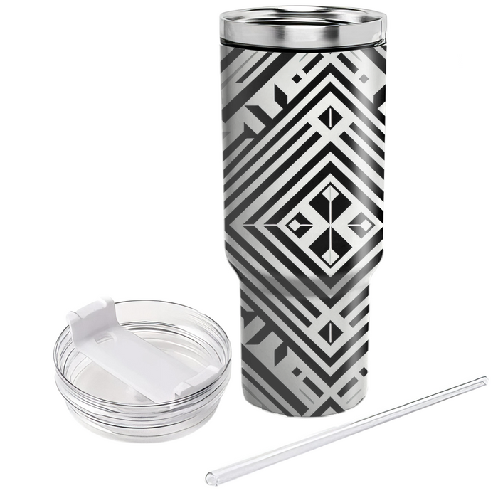 Symmetrical Diamond Pattern  Insulated Tumblers