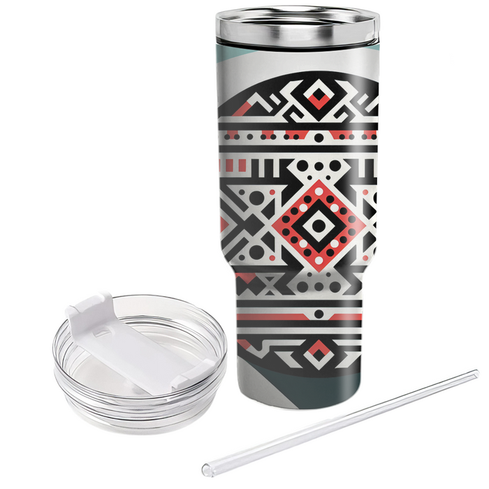 Bold Tribal Lines  Unique Tumblers