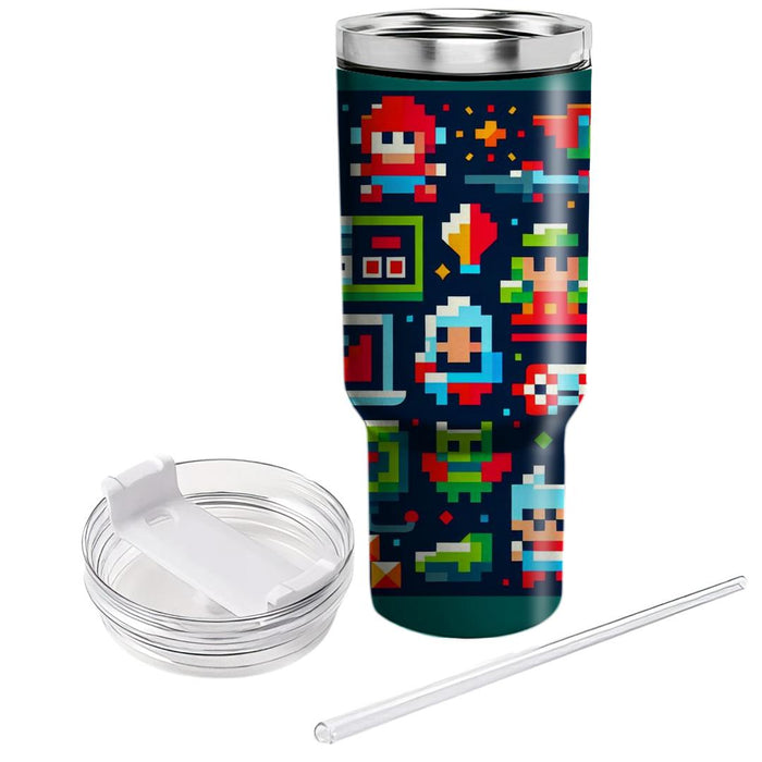 Retro Pixel Adventure  Insulated Tumblers