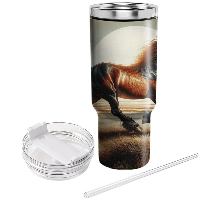 Wild Horse Galloping  Insulated Tumblers