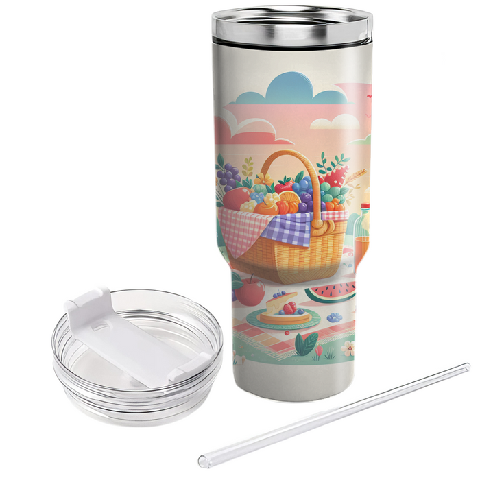 Spring Picnic Bliss  Personalized Tumblers