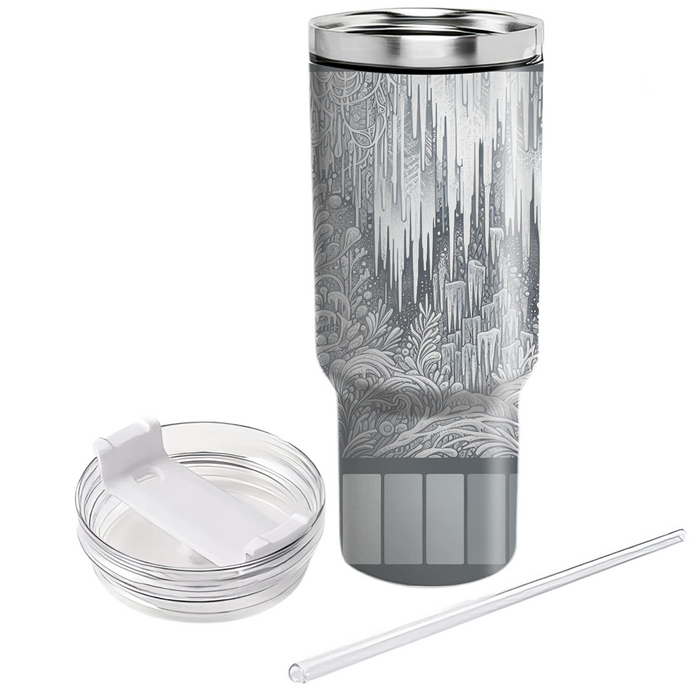 Winter Icicle Elegance  Personalized Tumblers