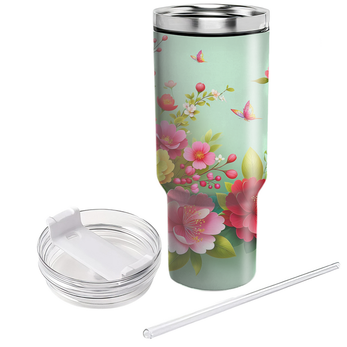 Spring Garden Blooms  Personalized Tumblers