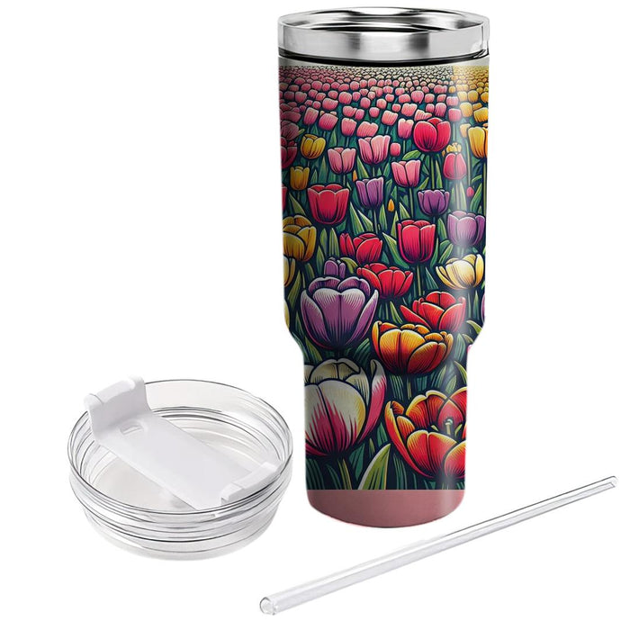 Spring Tulip Festival  Decorative Tumblers