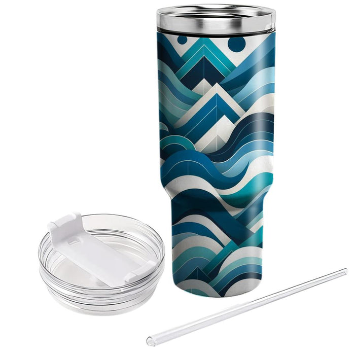 Geometric Wave Form  Tumblers For Gifts