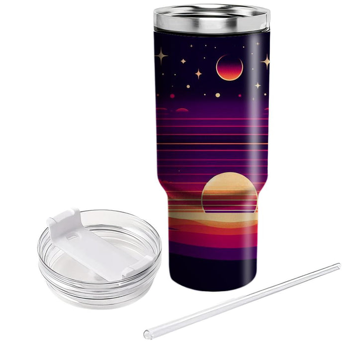 Cosmic Sunset Horizon  Unique Tumblers