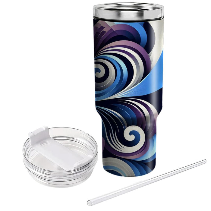 Abstract Spiral Pattern  Decorative Tumblers