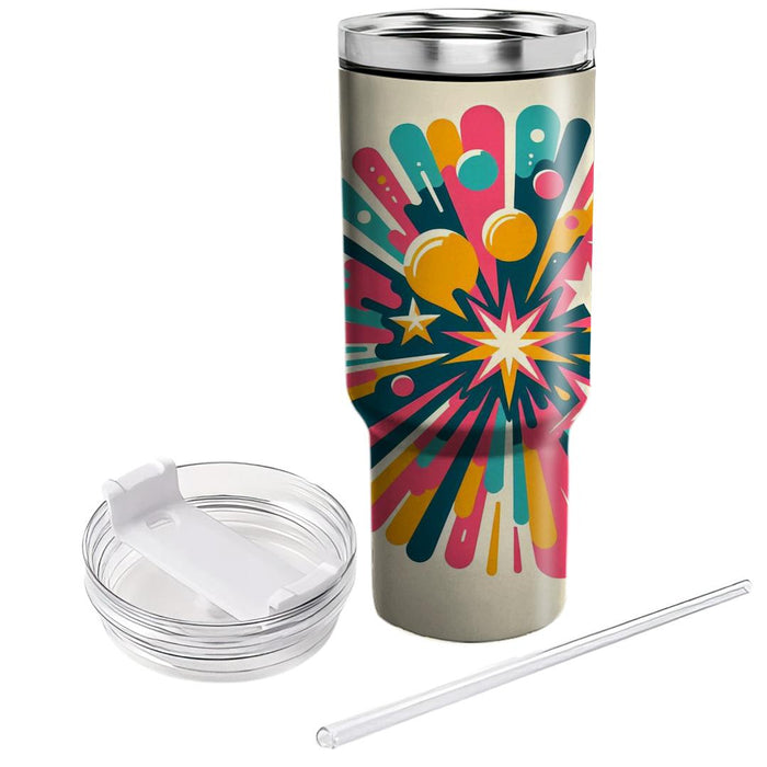 Vivid Starburst Splash  Tumbler Cups