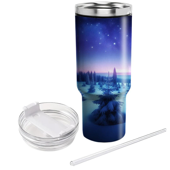 Winter Twilight Whisper  Tumbler Cups