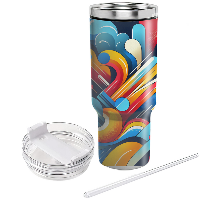 Bold Abstract Vibes  Custom Tumblers