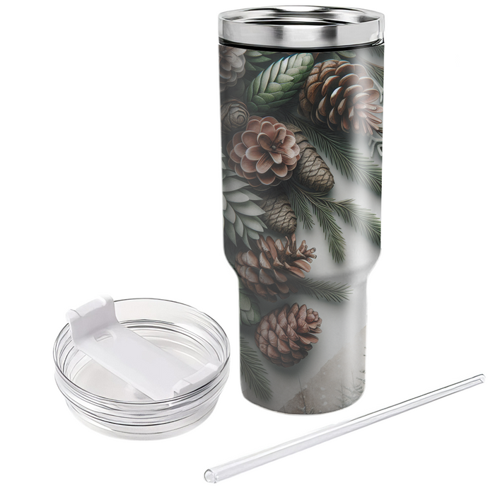 Winter Pinecone Bliss  Tumbler Cups