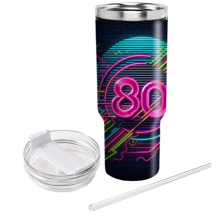 Vibrant Neon Lines  Tumbler Cups