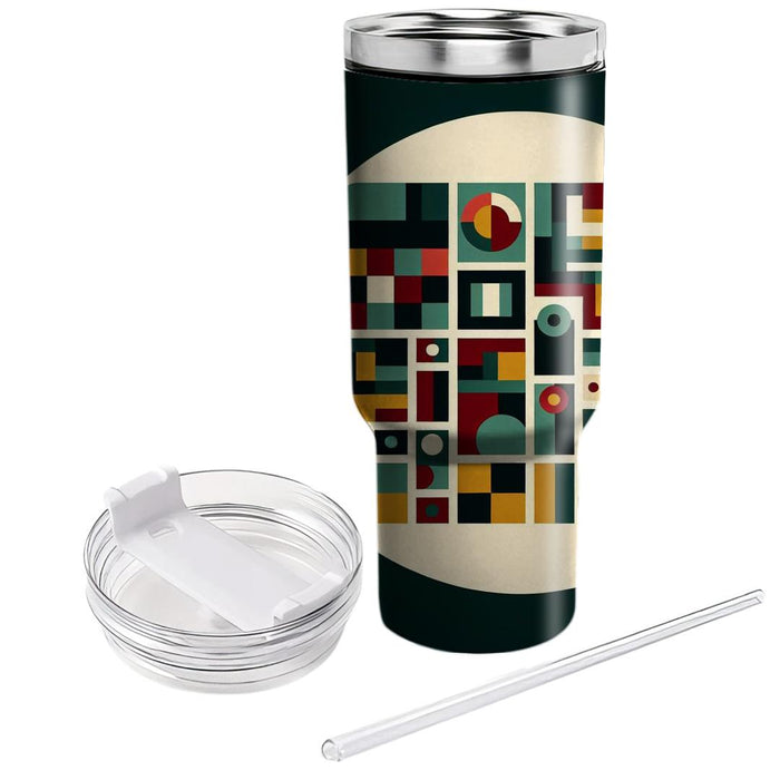 Vibrant Patchwork Puzzle  Insulated Tumblers