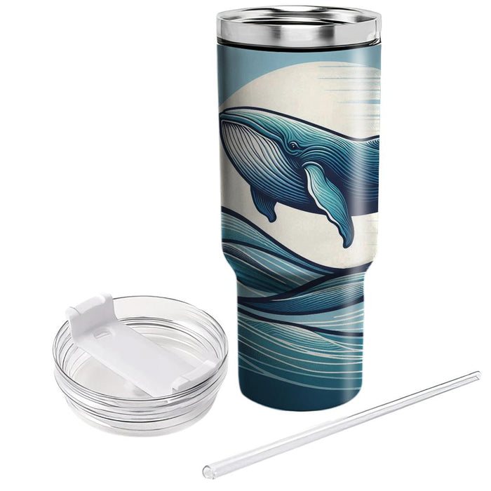 Gentle Whale Encounter  Tumbler Cups