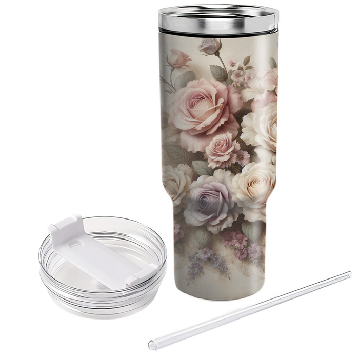 Vintage Roses  Custom Tumblers