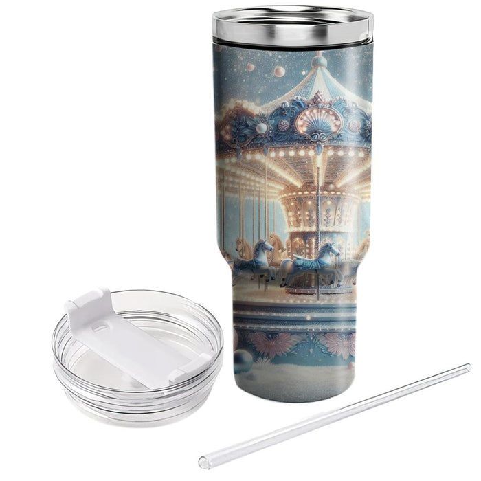 Winter Wonderland Carousel  Custom Tumblers