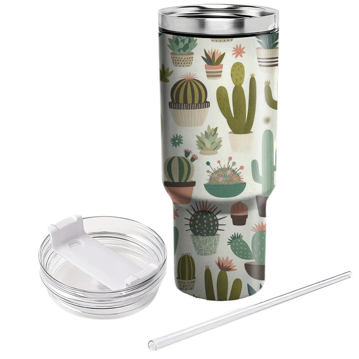 Charming Cacti And Succulents  Decorative Tumblers