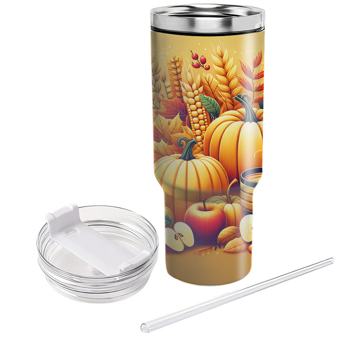 Autumn Harvest Glow  Tumbler Cups