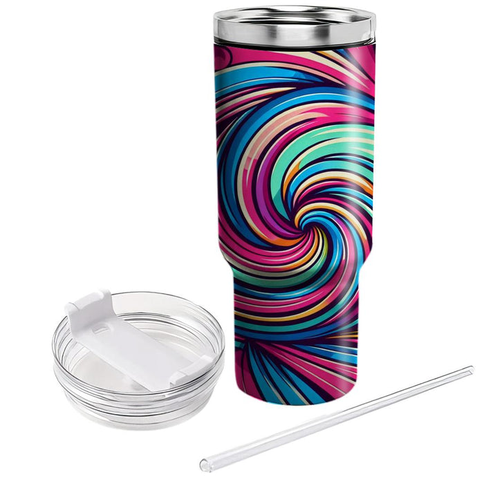 Artistic Spiral Whirl  Tumblers For Gifts