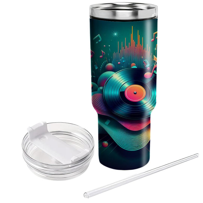 Vibrant Vinyl Reverie Travel Tumblers