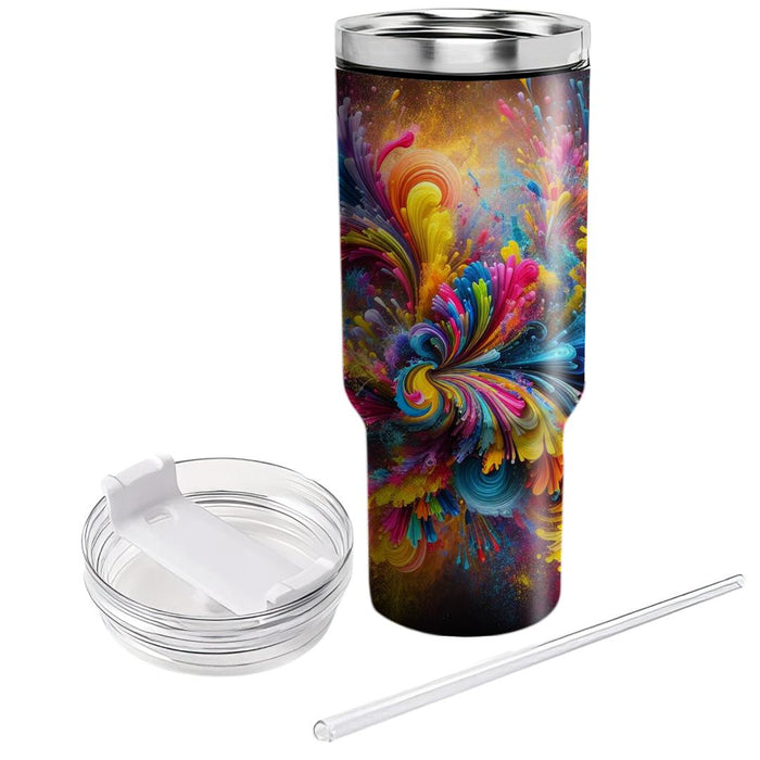 Whirlwind Of Color - Holi Festival  Unique Tumblers