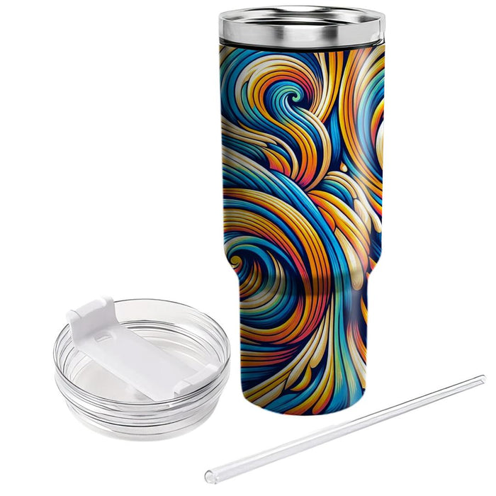  Wave Pattern  Tumbler Cups