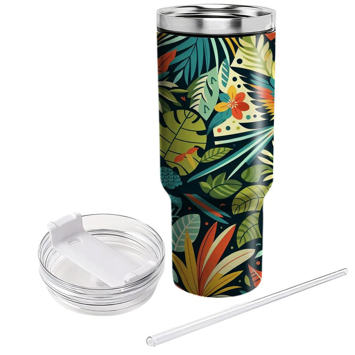 Vivid Tropical Birds  Decorative Tumblers