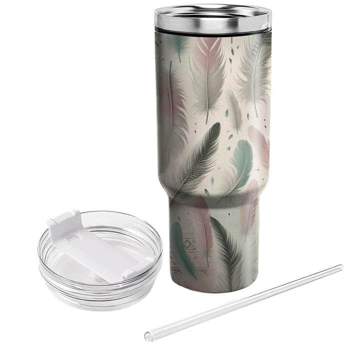 Boho Chic Feather  Unique Tumblers