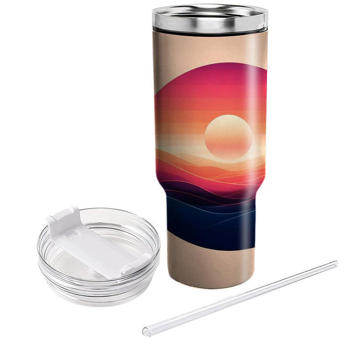 Sunset Gradient  Tumbler Cups