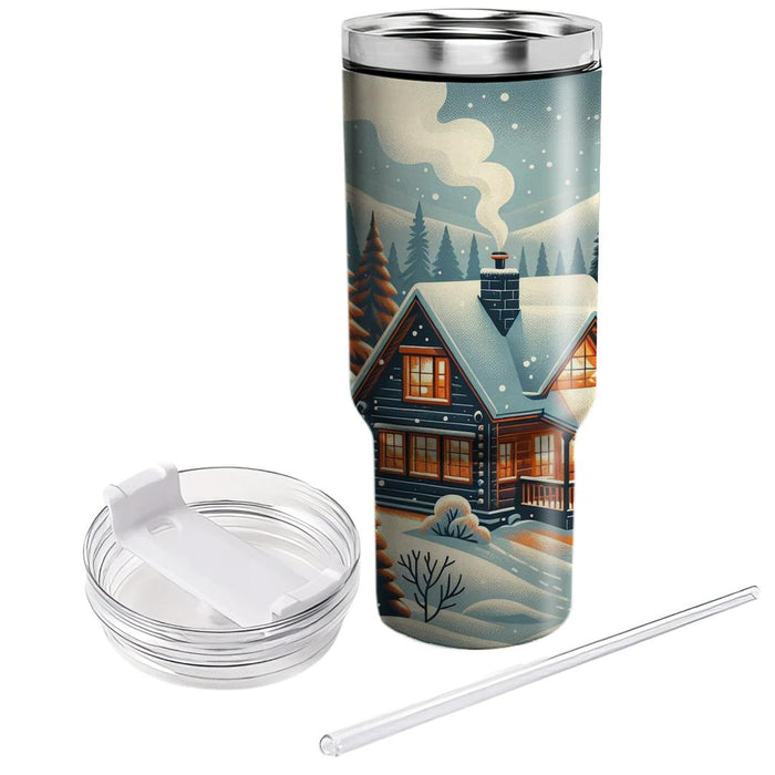 Winter Cabin Escape  Custom Tumblers