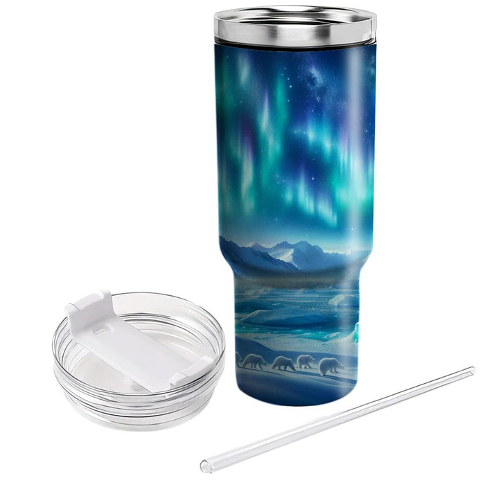 Winter Arctic Glow  Insulated Tumblers