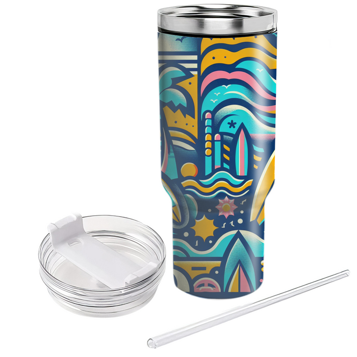 Electric Surf Culture Personalized Tumblers