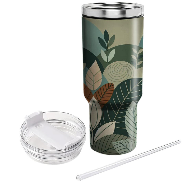 Organic Leaf Patterns  Travel Tumblers