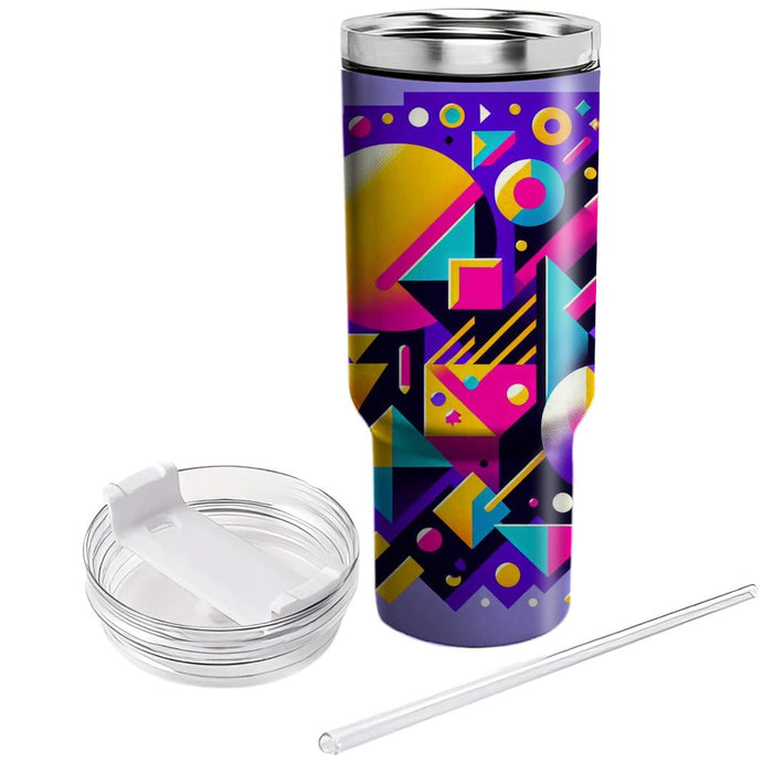 Vibrant Geometry  Tumblers With Lids