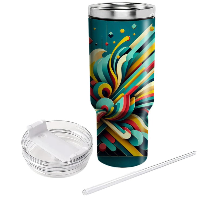 Geometric Pattern Burst  Tumblers For Gifts