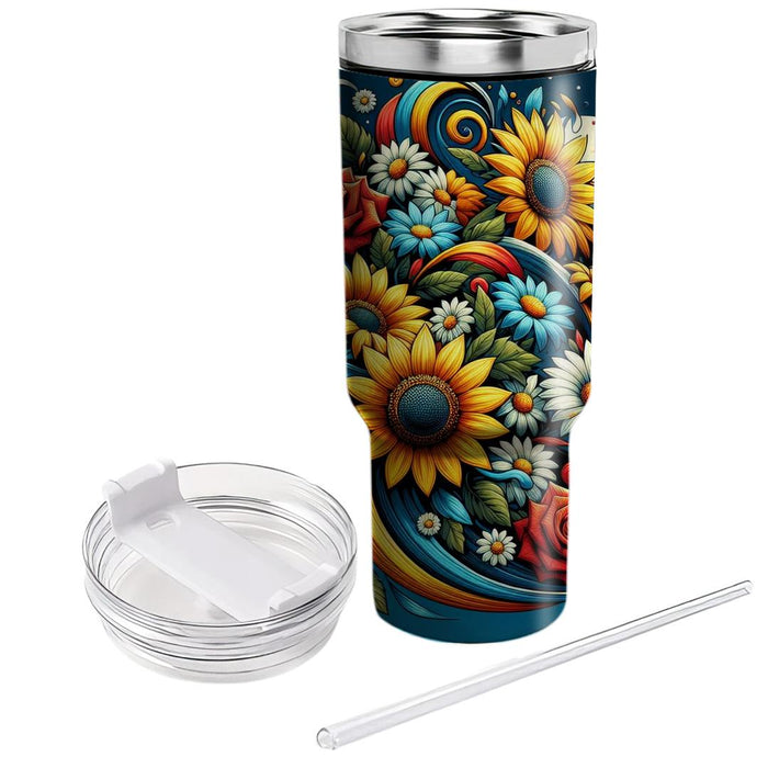 Floral Escape  Unique Tumblers