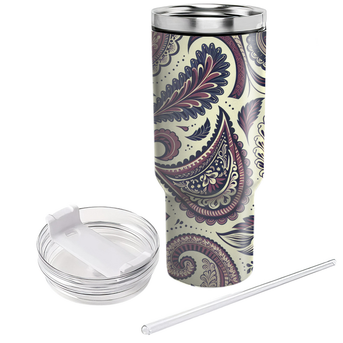 Artistic Paisley Flow Custom Tumblers