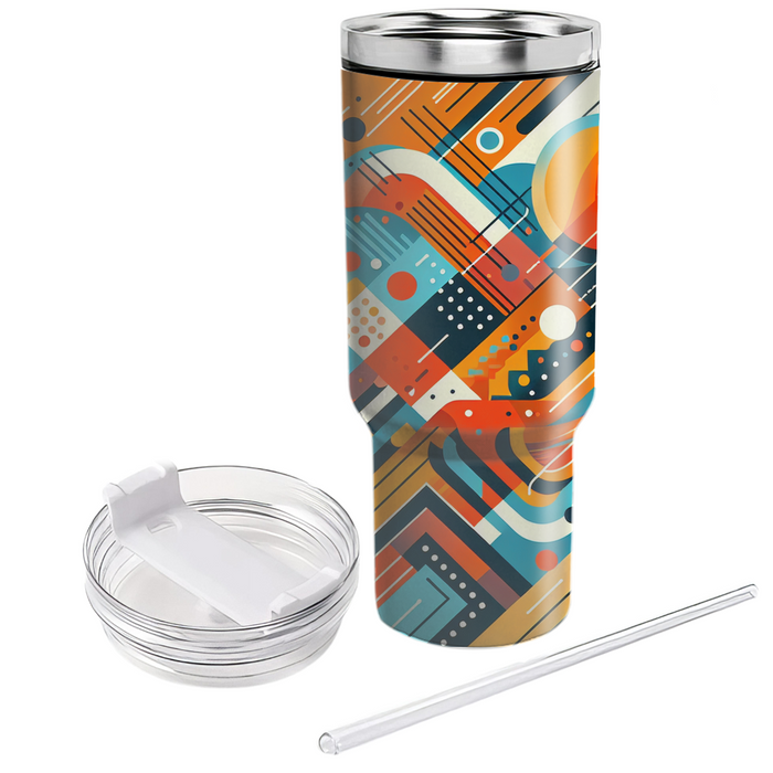 Geometric Groove  Tumbler Cups