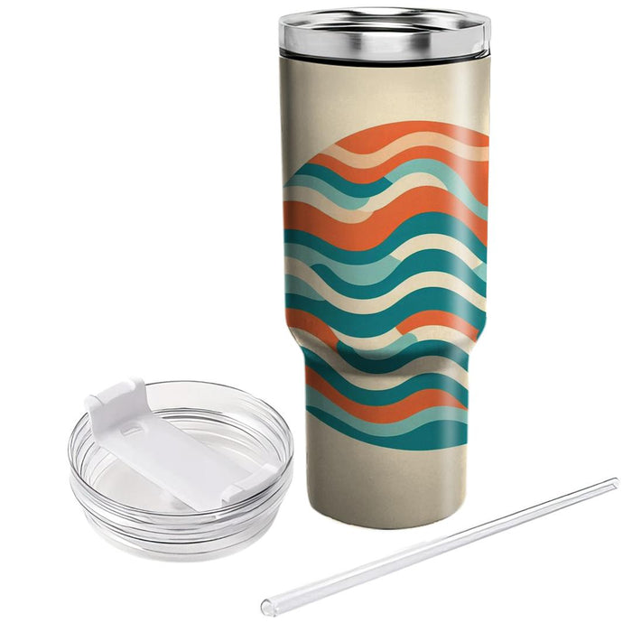 Zigzag Wave Rhythm  Insulated Tumblers