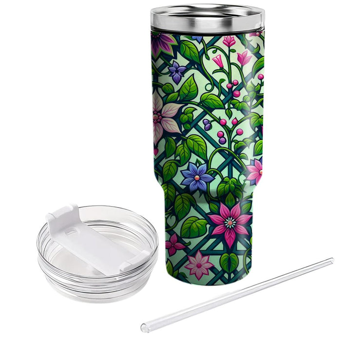 Lush Garden Trellis  Custom Tumblers